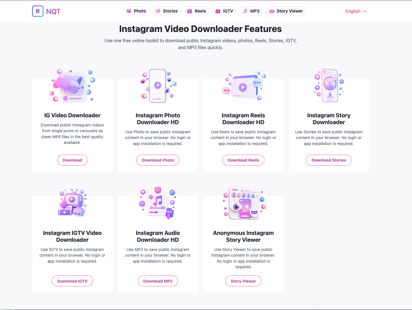 Source Code Instagram Downloader - Reels, Stories, Photo, IGTV & MP3 - ảnh 3